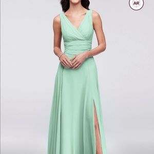Chiffon mint size 16 bridesmaids dress